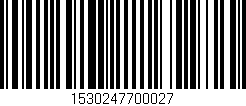 Código de barras (EAN, GTIN, SKU, ISBN): '1530247700027'