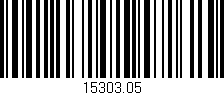 Código de barras (EAN, GTIN, SKU, ISBN): '15303.05'