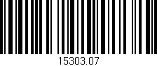 Código de barras (EAN, GTIN, SKU, ISBN): '15303.07'