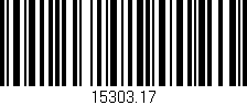 Código de barras (EAN, GTIN, SKU, ISBN): '15303.17'