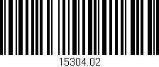 Código de barras (EAN, GTIN, SKU, ISBN): '15304.02'