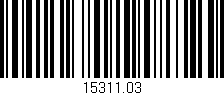 Código de barras (EAN, GTIN, SKU, ISBN): '15311.03'