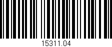 Código de barras (EAN, GTIN, SKU, ISBN): '15311.04'