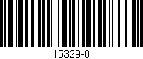 Código de barras (EAN, GTIN, SKU, ISBN): '15329-0'