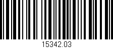 Código de barras (EAN, GTIN, SKU, ISBN): '15342.03'
