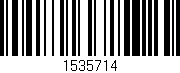 Código de barras (EAN, GTIN, SKU, ISBN): '1535714'