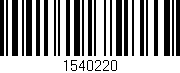 Código de barras (EAN, GTIN, SKU, ISBN): '1540220'