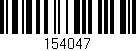 Código de barras (EAN, GTIN, SKU, ISBN): '154047'