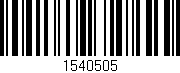 Código de barras (EAN, GTIN, SKU, ISBN): '1540505'