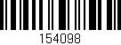 Código de barras (EAN, GTIN, SKU, ISBN): '154098'