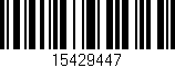 Código de barras (EAN, GTIN, SKU, ISBN): '15429447'