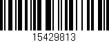 Código de barras (EAN, GTIN, SKU, ISBN): '15429813'