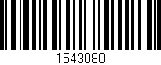 Código de barras (EAN, GTIN, SKU, ISBN): '1543080'