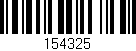 Código de barras (EAN, GTIN, SKU, ISBN): '154325'