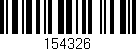 Código de barras (EAN, GTIN, SKU, ISBN): '154326'