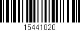 Código de barras (EAN, GTIN, SKU, ISBN): '15441020'