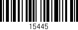 Código de barras (EAN, GTIN, SKU, ISBN): '15445'