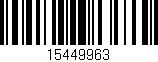 Código de barras (EAN, GTIN, SKU, ISBN): '15449963'