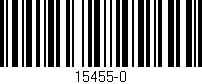 Código de barras (EAN, GTIN, SKU, ISBN): '15455-0'