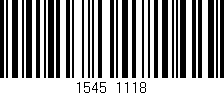 Código de barras (EAN, GTIN, SKU, ISBN): '1545_1118'
