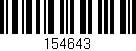 Código de barras (EAN, GTIN, SKU, ISBN): '154643'