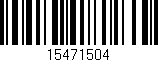 Código de barras (EAN, GTIN, SKU, ISBN): '15471504'