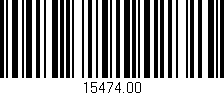 Código de barras (EAN, GTIN, SKU, ISBN): '15474.00'