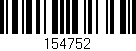Código de barras (EAN, GTIN, SKU, ISBN): '154752'