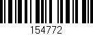 Código de barras (EAN, GTIN, SKU, ISBN): '154772'