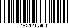 Código de barras (EAN, GTIN, SKU, ISBN): '15478102400'
