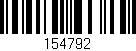 Código de barras (EAN, GTIN, SKU, ISBN): '154792'
