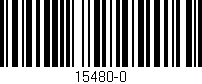 Código de barras (EAN, GTIN, SKU, ISBN): '15480-0'