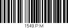 Código de barras (EAN, GTIN, SKU, ISBN): '1549.P.M'