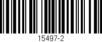 Código de barras (EAN, GTIN, SKU, ISBN): '15497-2'