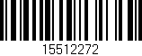 Código de barras (EAN, GTIN, SKU, ISBN): '15512272'