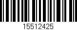 Código de barras (EAN, GTIN, SKU, ISBN): '15512425'