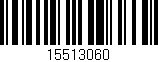 Código de barras (EAN, GTIN, SKU, ISBN): '15513060'