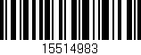 Código de barras (EAN, GTIN, SKU, ISBN): '15514983'