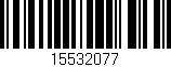 Código de barras (EAN, GTIN, SKU, ISBN): '15532077'