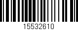 Código de barras (EAN, GTIN, SKU, ISBN): '15532610'