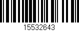 Código de barras (EAN, GTIN, SKU, ISBN): '15532643'