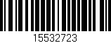 Código de barras (EAN, GTIN, SKU, ISBN): '15532723'