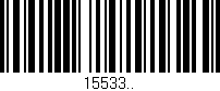 Código de barras (EAN, GTIN, SKU, ISBN): '15533..'