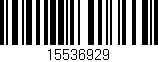 Código de barras (EAN, GTIN, SKU, ISBN): '15536929'