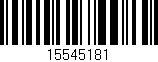 Código de barras (EAN, GTIN, SKU, ISBN): '15545181'