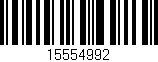 Código de barras (EAN, GTIN, SKU, ISBN): '15554992'