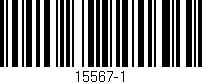 Código de barras (EAN, GTIN, SKU, ISBN): '15567-1'