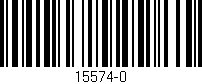 Código de barras (EAN, GTIN, SKU, ISBN): '15574-0'