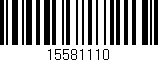 Código de barras (EAN, GTIN, SKU, ISBN): '15581110'