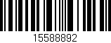 Código de barras (EAN, GTIN, SKU, ISBN): '15588892'